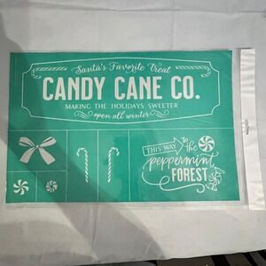 Chalk Couture Candy Cane Co. Transfer Holiday Christmas 12x18